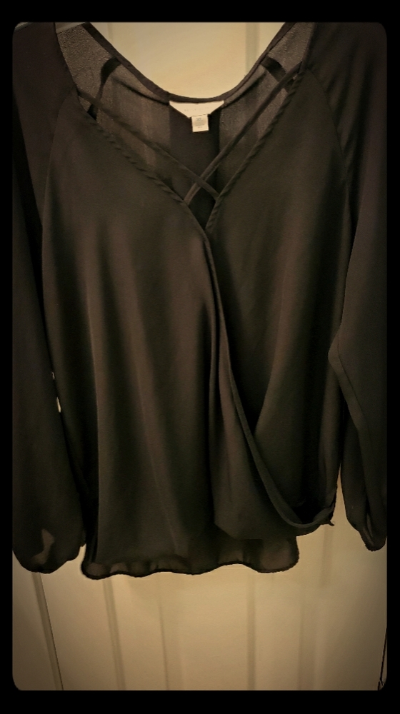 Black lightweight blouse